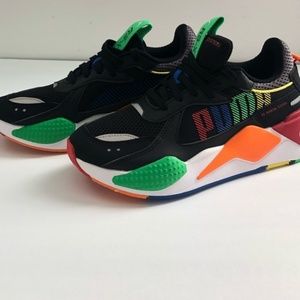 black and green puma rsx